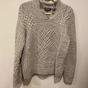 Lauren by Ralph Lauren Hand Knit Gray Sweater